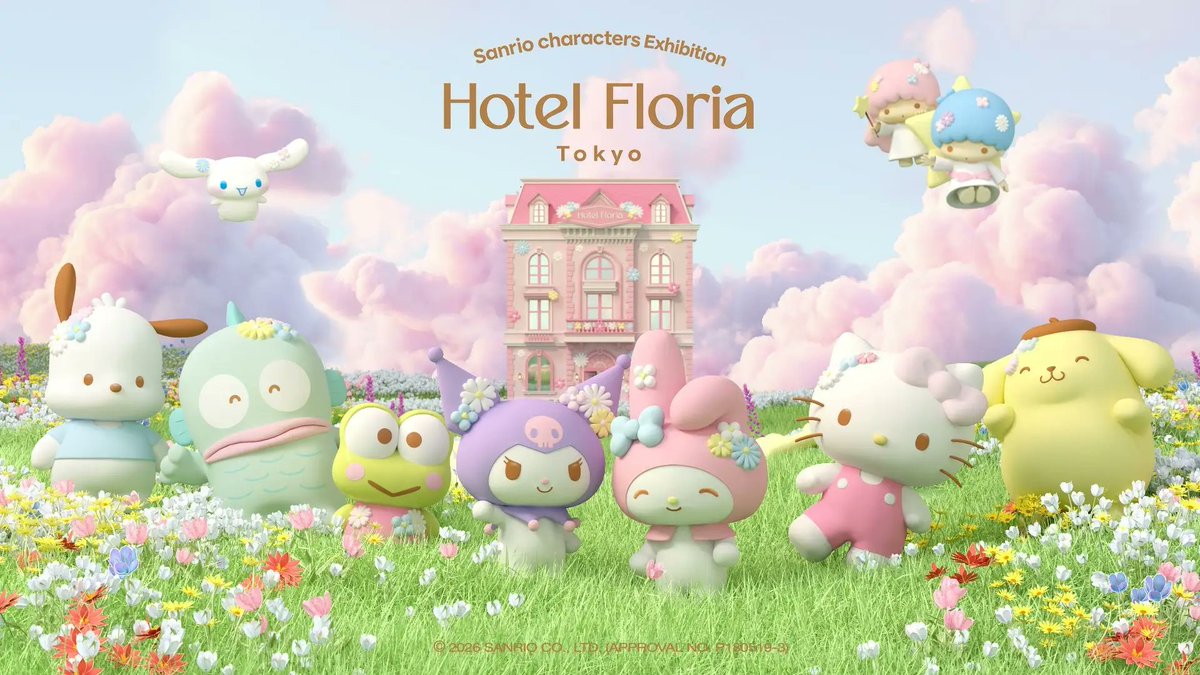 sanrio_oshikatu's tweet photo. ＼⚠️イベント情報【予告】📣🆕／
体験型展示イベント『Sanrio characters Exhibition Hotel Floria Tokyo（ホテルフローリア トーキョー）』、限定グッズの詳細が出てきたよ🥹💖

うわあああああ、かわいすぎる🥹💖
しかもランダム商品が1つもないのありがたい🙆‍♀️
ラゲッジタグ、キーリング、バッジあたり特に可愛いな🥹
新作アイテムも順次追加予定とのことなので、今後の動向に注目だね🥹🩷
ぬいぐるみ、メロクロ以外のキャラもぜひ追加お願いします🙏

🔗オフィシャルHP：https://t.co/fj1KWU0PxN

🏬会場：東急歌舞伎町タワー4F （東京都新宿区歌舞伎町1-29-1）
📅期間：2026年7月15日（水）〜2027年5月31日（月）

👇詳細は以下ページにて📝
https://t.co/5iPr6Wcrud

#サンリオキャラクターズ #ホテルフローリア