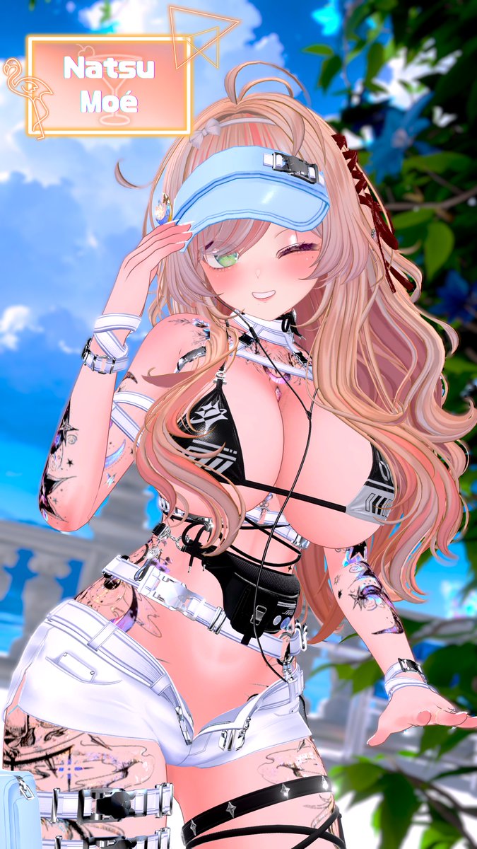 VRC_PGS's tweet photo. .☆┈┈┈┈┈︎ 🌴 ┈┈┈┈┈⟡.·
     　　　キャスト紹介
　　·.⟡┈┈┈┈┈︎ 🌺 ┈┈┈┈┈☆.·

名前：宵雨うぇす
 (@yugosanwes )
一言 「昼は太陽に負けないくらい賑やかに。
夜は月明かりに溶けるくらい穏やかに。
あなたは、どちらの私を見つけてくれる？」

#VRChat #VRC_ナツモエ https://t.co/EFCrL3ucVf