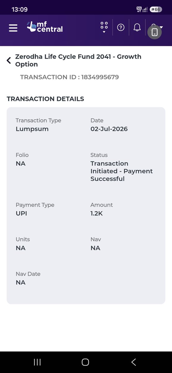 AshokDOdisha's tweet photo. @ZerodhaAMC I have purchased today the zerodha life cycle fund 2041 direct growith via mf central. Now i am a student. I invest a little amount for my future in this nfo. It is a good initiative with proper assets mangement in equity, debt, gold,silver as a mix of enhancement. https://t.co/ommTkfs8wq