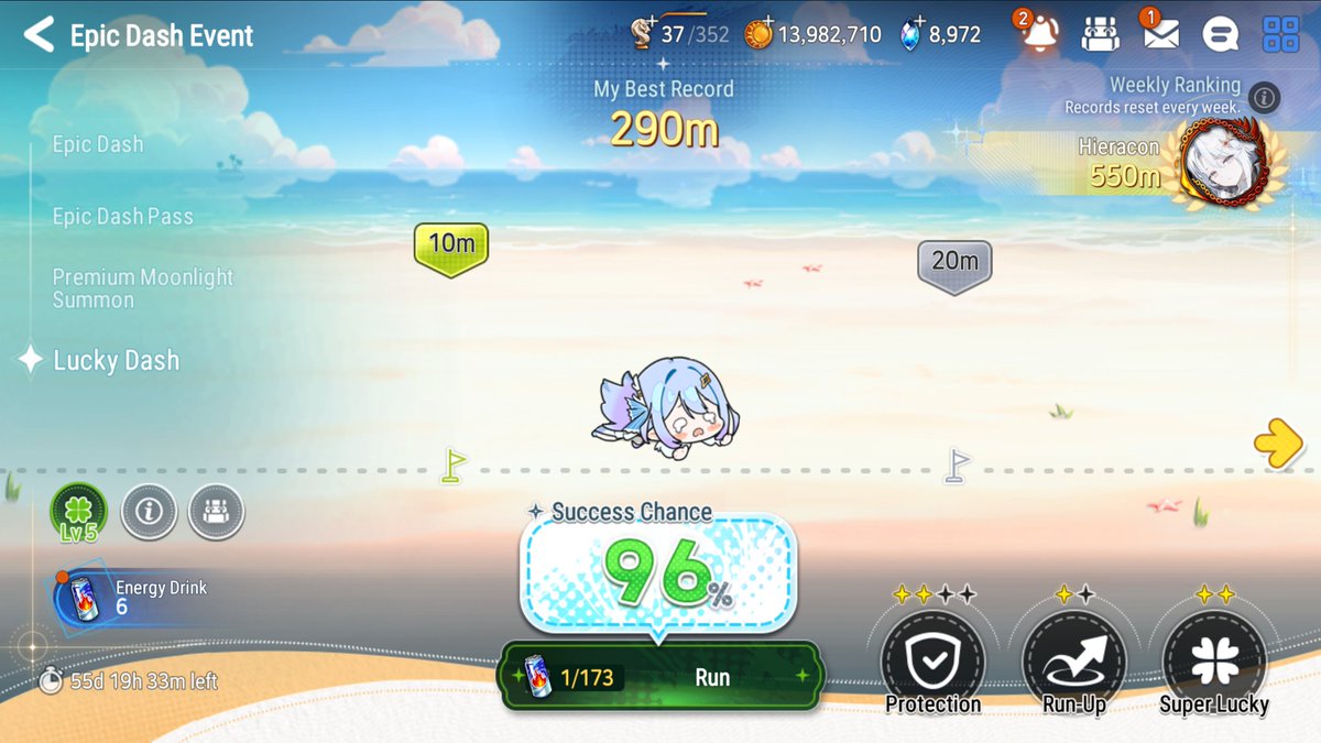 FelunaShogun's tweet photo. Epic dash experience in a nutshell... #EpicSeven https://t.co/6cITzcIZUl