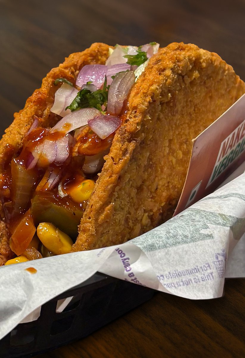 tacobellindia's tweet photo. Tacos never disappoint. People do. 
#tacobellindia #tacos #nakedveggietaco https://t.co/889cUnzZpT