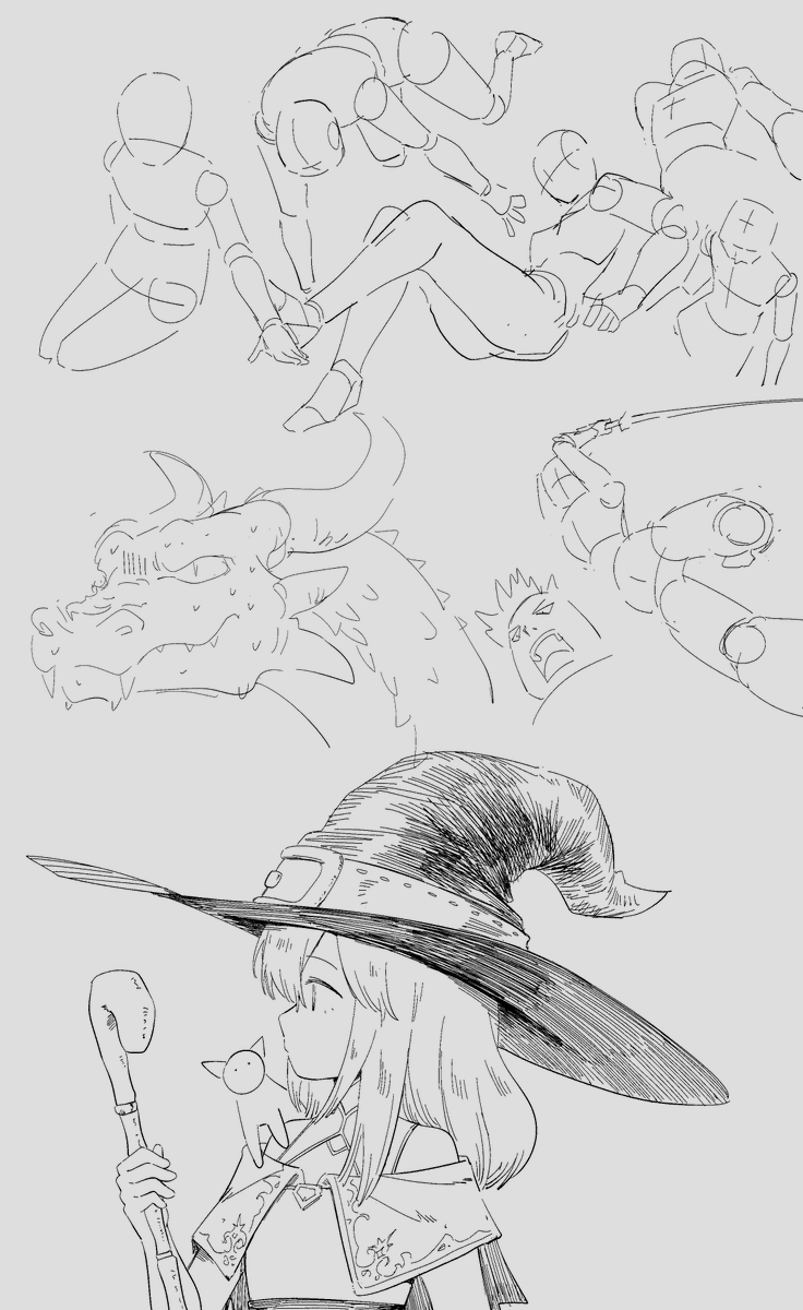 Daionerr's tweet photo. Work has left me too exhausted to enjoy drawing. It's been a while since i last doodled just out of habit https://t.co/EavlfegSoW
