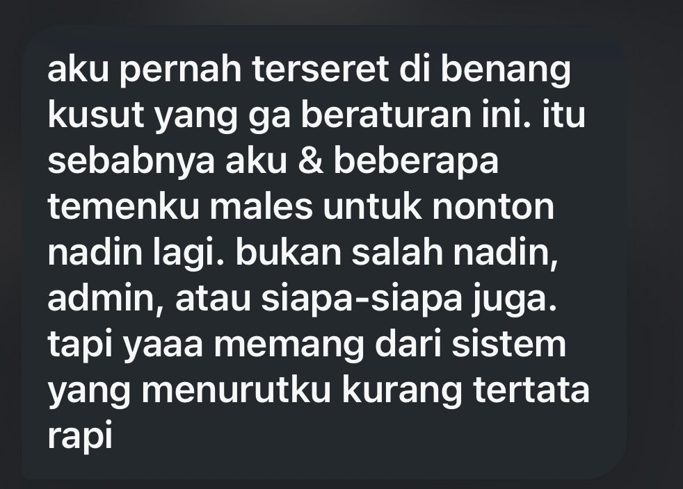 httpsraihan's tweet photo. dan selalu dengan penyelesaian yang tidak pasti jawabannya, kita ga perlu nyari tau ada apa aja masalahnya yang dulu2, yang jelas permasalahan fanbase ini udah berlapis-lapis dari lama, bukan karna masalah yang baru-baru aja, tapi udah jadi tumpukan &amp; bukan karna 1 region aja https://t.co/jsbqVmn1GE