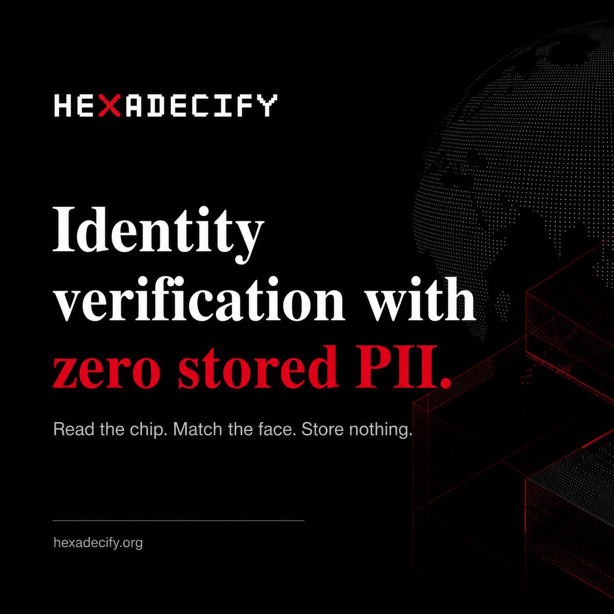 hexadecify's tweet photo. Hexadecify verifies passport authenticity and matches the rightful holder—without storing raw personal data.

Read the chip.
Match the face.
Store nothing.

Privacy isn’t an afterthought. It’s the architecture.

🌐 https://t.co/bvQ7bCv0uv

#Hexadecify #Privacy #zeropii https://t.co/HAlpc7YP8z