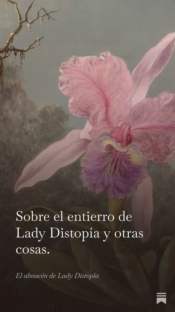 lmuenlaluna's tweet photo. “Sobre el entierro de Lady Distopía y otras cosas” 

https://t.co/LPtxAzOMdb https://t.co/rvdwiyL6Wt