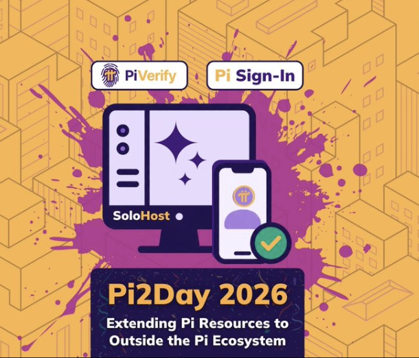cryptodotnews's tweet photo. NEW: Pi Network unveils Pi2Day 2026 updates including SoloHost for local AI compute and PiVerify for third-party human verification https://t.co/dBsCBoGk0I