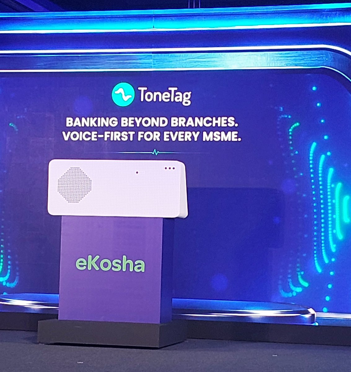 SinhaShipra23's tweet photo. ToneTag launches eKosha, its next-gen Soundbox built for India's MSMEs.
"The future will be built on the edge, and the edge requires analog."
With a target to reach 500,000 MSMEs this year, eKosha aims to accelerate digital transformation at the edge.
#ToneTag #eKosha #MSMEs https://t.co/R0N0L6M7kj