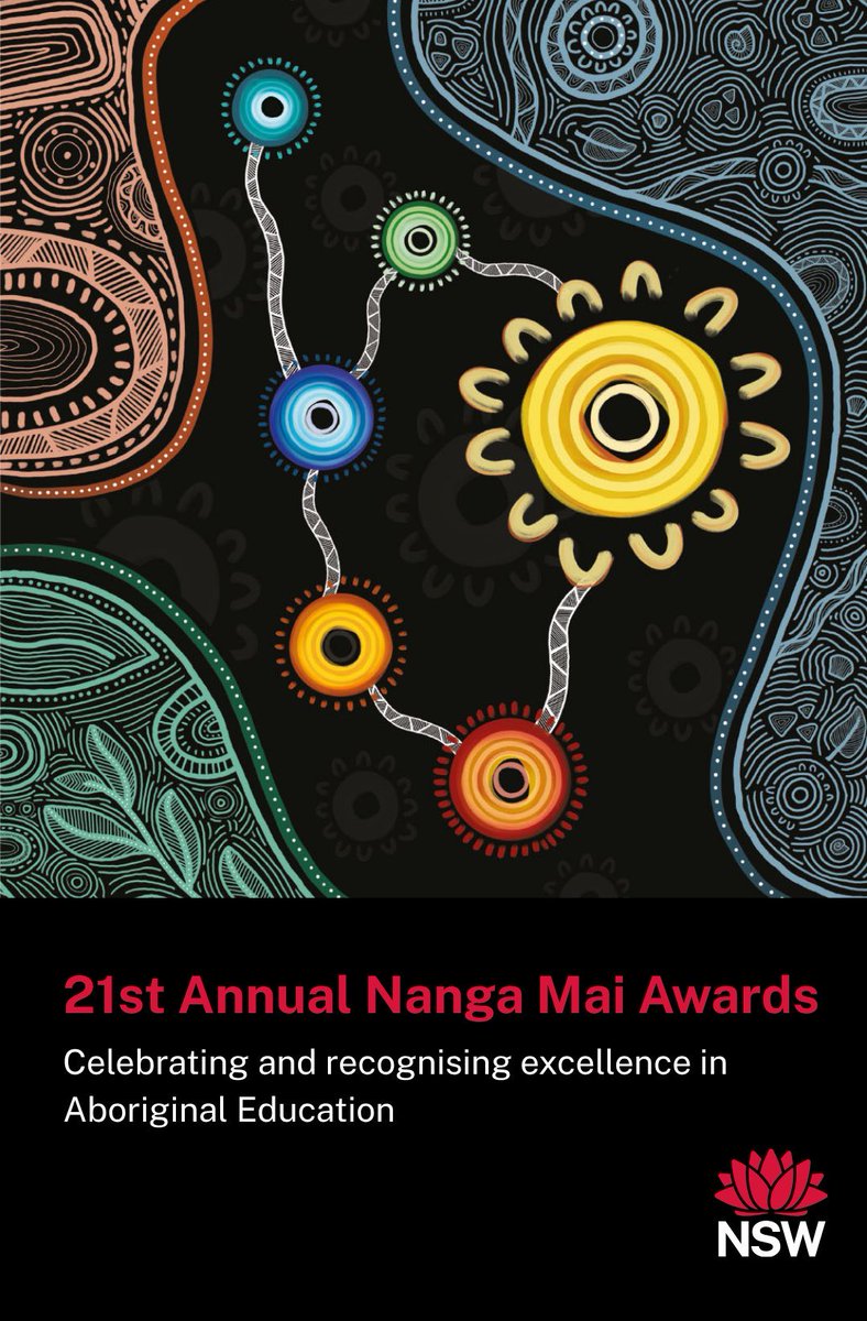 dizdarm's tweet photo. Nominations are officially OPEN for the 21st NSW Department of Education Nanga Mai Awards! Submit your award nominations by 29 July 2026 to celebrate and acknowledge excellence in Aboriginal education across our schools, students, staff and communities. https://t.co/5J0ADGMFtp https://t.co/tyCXlmz1pD