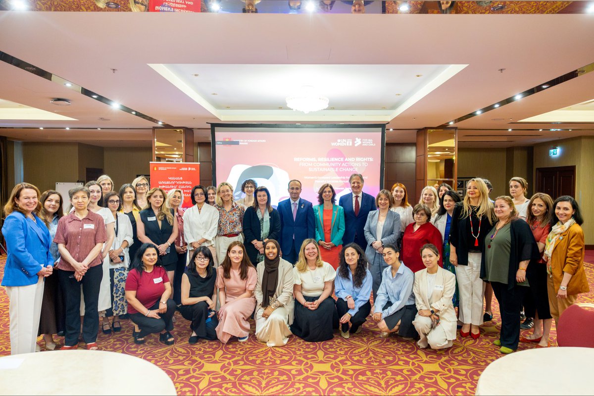 DKAmbGeorgia's tweet photo. Yesterday, we welcomed 🇦🇲 Armenia into @unwomeneca’s #Lead4Peace programme. This is the first project within the cooperation agreement Denmark and Armenia signed last year—turning political commitments into concrete action for gender equality and Women, Peace & Security. Thanks to @UN_Women and Armenia’s Ministry of Labour & Social Affairs for the partnership!🇩🇰🇦🇲🇺🇳
