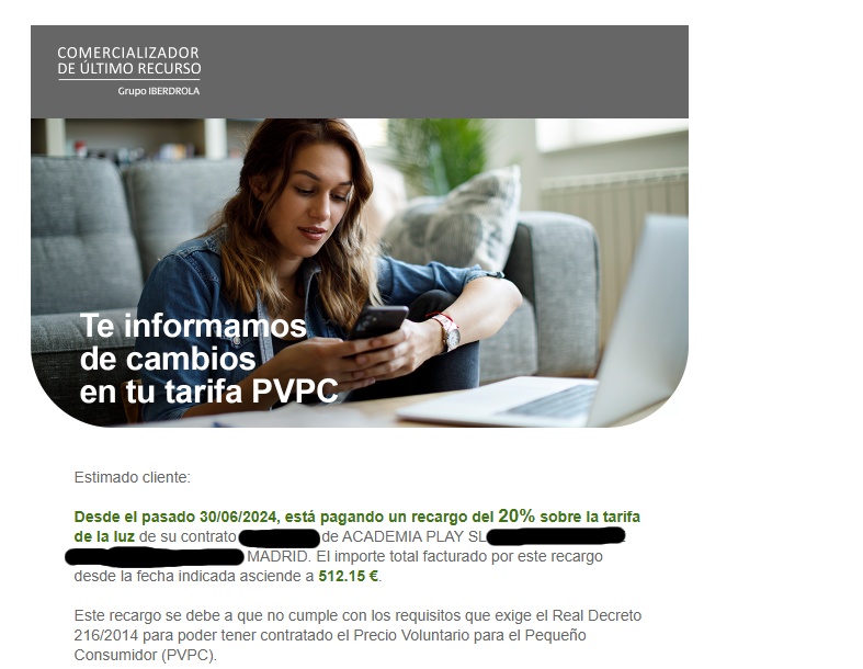 Sr_Donze's tweet photo. 🚨 Cuidado PYMES y Autónomos: el atraco legal de las eléctricas con la tarifa de la luz. 🚨

Acojonante. Acabo de enterarme de que mi compañía eléctrica me ha estado cobrando un RECARGO DEL 20% en la factura de la luz de mi empresa durante meses. ¿El resultado? Más de 500 € que se han esfumado y que ya no voy a volver a ver. Os explico esta estafa institucionalizada para que no os pase a vosotros. 👇

Resulta que por un cambio de ley (el RD 446/2023), las empresas ya no pueden estar en la tarifa regulada (PVPC) a menos que demuestren que son "microempresas". Cuando firmé mi contrato esto no era así, valía con tener menos de 10kW de potencia.

¿Cómo te avisan de este cambio vital? Con correos o cartas que parecen publicidad ordinaria o acaban en la carpeta de Spam. Si no te enteras, no envías un papelito llamado "declaración responsable" acreditando que tienes menos de 10 trabajadores.

¿Y qué hacen entonces? En lugar de darte de baja o avisarte de verdad, asumen por defecto que eres una gran corporación y te clavan automáticamente una PENALIZACIÓN DEL 20% EXTRA en cada factura.

Pero aquí viene la mejor parte, la que de verdad te hace sentir que te están robando en la cara: cuando te das cuenta del agujero, llamas, acreditas que efectivamente eres una microempresa y cumples todos los requisitos... ¡TE DICEN QUE NO TE DEVUELVEN EL DINERO!

Legalmente se lavan las manos. Te quitan el recargo para las próximas facturas, pero los más de 500 € que me han cobrado de más por no haber enviado un papel a tiempo, se los quedan. Todo legal. Todo muy ético. 😡
