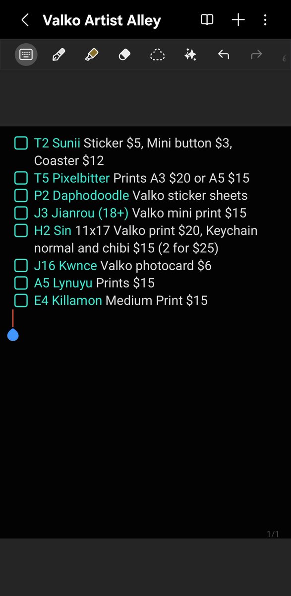 tomatodoki's tweet photo. @stroberibuns_ I made a personal list for myself but you can check these booths if you wanted! Not sure if there's more that I missed! https://t.co/x3Ebm44O0w