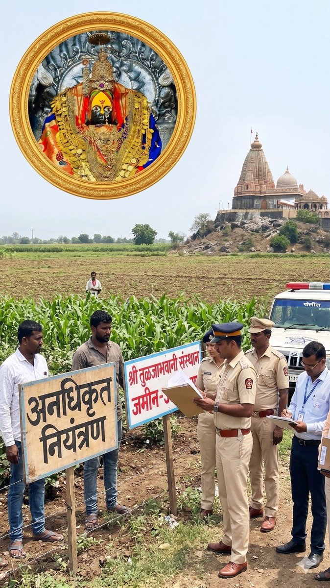 SG_HJS's tweet photo. 🚩 महाराष्ट्र मंदिर महासंघाच्या सातत्यपूर्ण पाठपुराव्याला मोठे यश!

श्री तुळजाभवानीदेवीच्या सुमारे ४,००० एकर देवस्थान जमिनीच्या कथित महाघोटाळ्याची सखोल चौकशी करण्याचे निर्देश महसूलमंत्र्यांनी जिल्हाधिकाऱ्यांना दिले आहेत.

@mandirmahasangh https://t.co/fvH7BulkDl