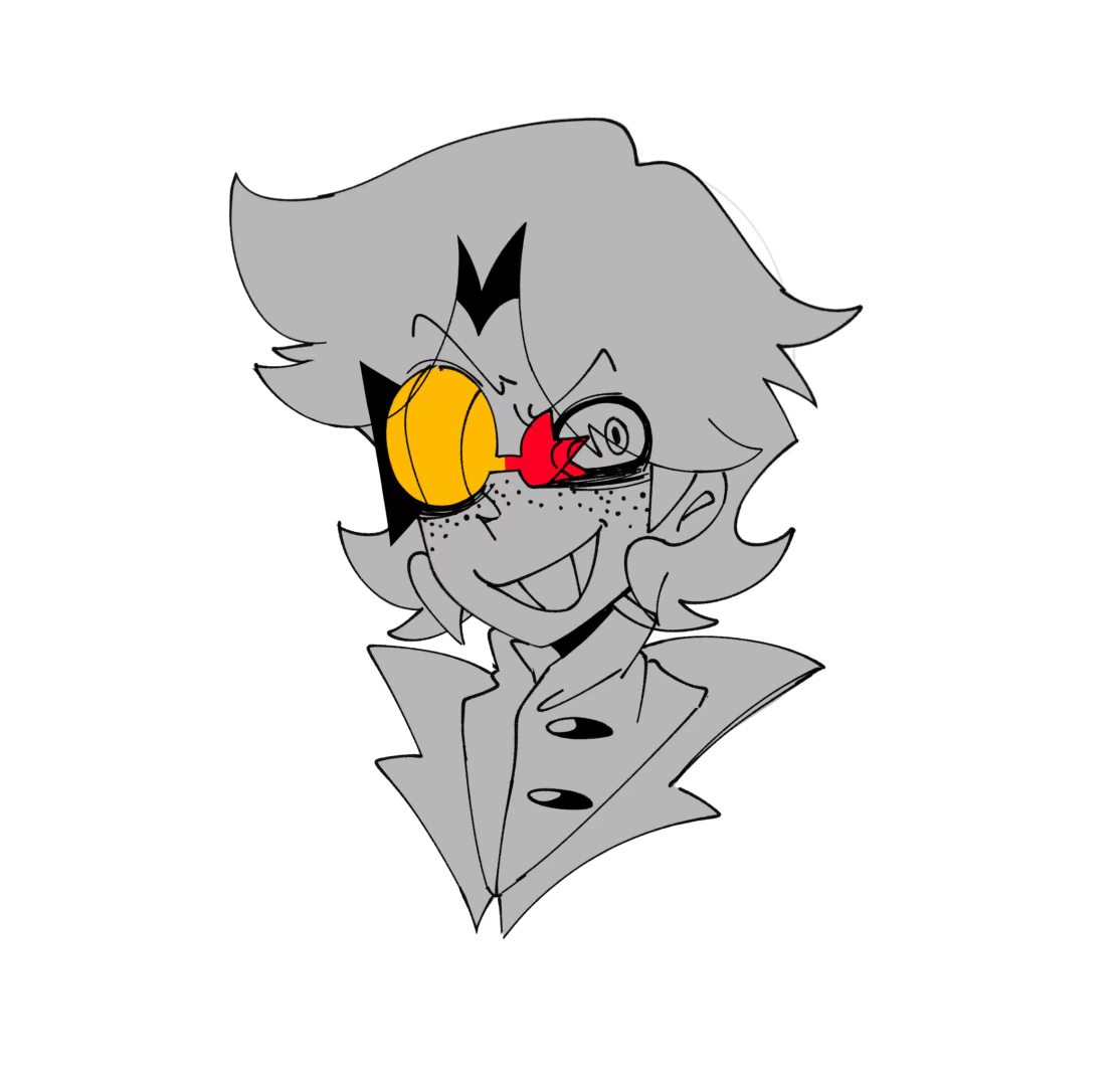 CZX2012619's tweet photo. "Meet my OC! A young Soviet chemist who’s definitely not normal in the head 😋 But hey, he’s young and he’s got... charm? 🤔 His name is Верц Кловский.
The right lens of those glasses is already cracked."#OC #originalcharacter #madchemist #SovietOC #characterdesign https://t.co/wnmb1IACBf