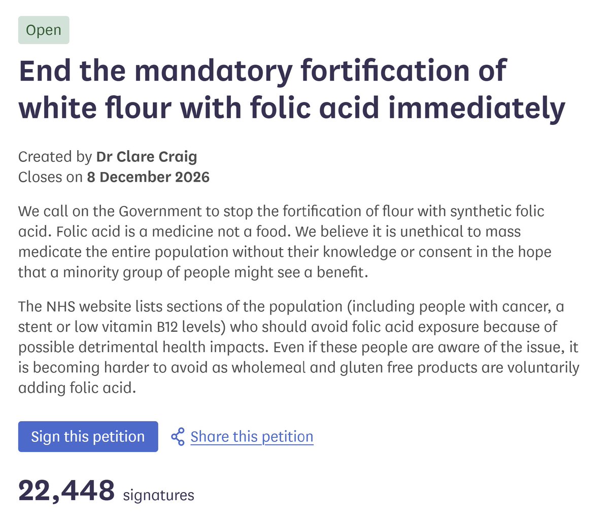 ClareCraigPath's tweet photo. 89k views on this post - allegedly.

2k more signatures...

https://t.co/qDcdxJJ3z4

Sigh... https://t.co/vvCG6OQw5y