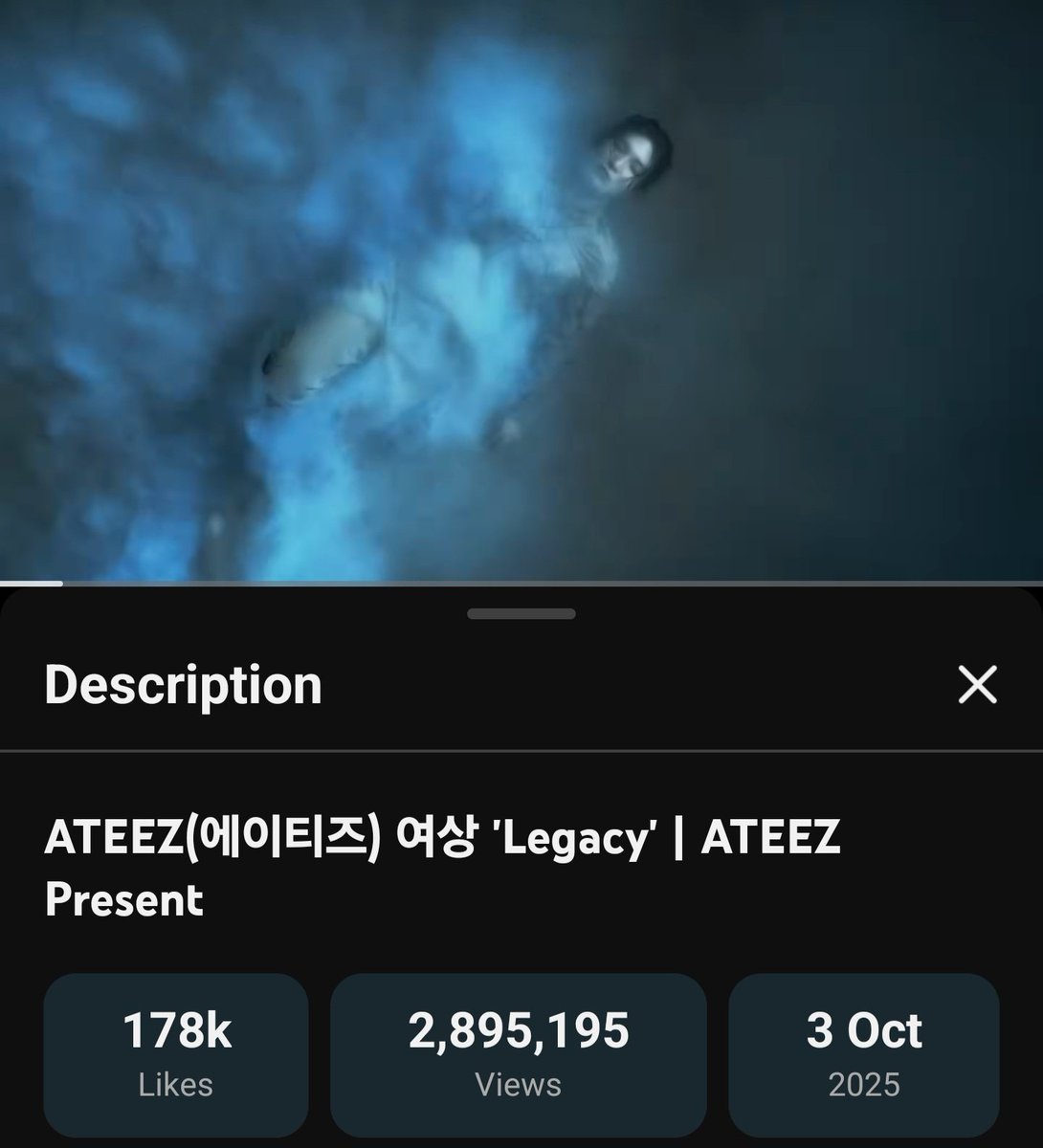KangYeosangFr's tweet photo. ATEEZ(에이티즈) 여상 'Legacy' | ATEEZ Present

🎯: 3M de vues 
Actuellement : 2 895 195 vues 
Écart : 104 805 vues 

🔗https://t.co/cb9dJIdTcP

#에이티즈 #ATEEZ #여상 #ヨサン #YEOSANG https://t.co/e8c52fbmb1
