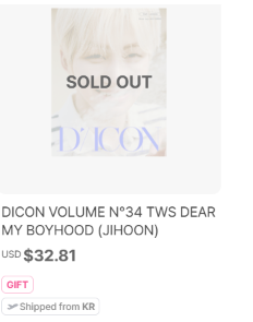 kindyoungjae's tweet photo. Both versions of Jihoon's Dicon and Youngjae's Wonder Stories are sold out on the Weverse Shop. I'm so proud of them . Also Youngjae , Most of his individual products are sold out. https://t.co/NeyfSIjkBY