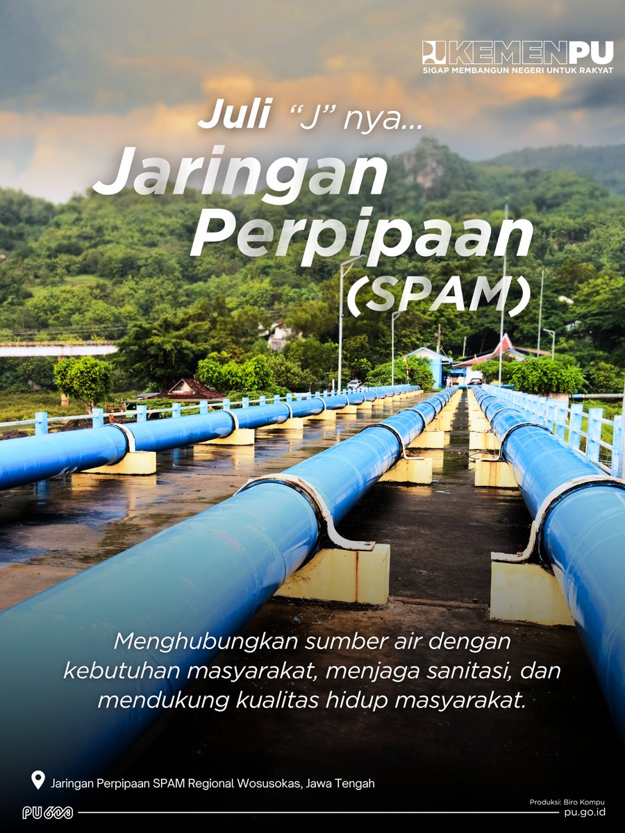 KemenPU's tweet photo. Kalau menurut #SahabatPU, infrastruktur berawalan “J” apa lagi yang punya peran penting bagi kehidupan sehari-hari? 🛣️

@pco_ri 

#SigapMembangunNegeriUntukRakyat
#PU608 https://t.co/qvJjoeUA30