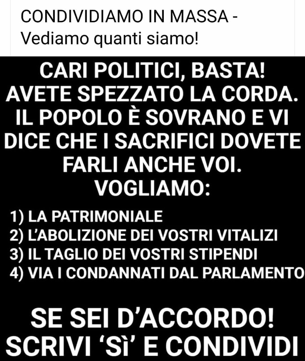 glarocca847's tweet photo. Condivido al 💯X💯👇🏻 https://t.co/8GvxDVsGUt