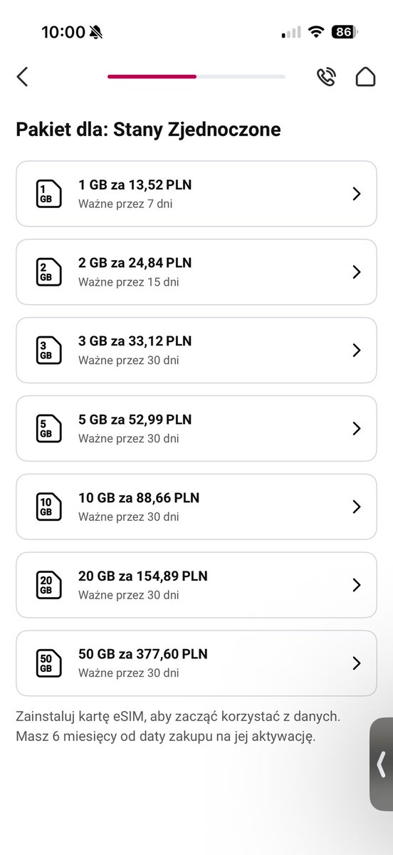 piotreg91's tweet photo. @TomaszM_DK @MarcinMJK @niebezpiecznik Ale Ty wiesz, że nie tylko Revolut ma eSIM? Tu przykład z Millennium. Ale jest ta usługa choćby w Pekao czy Erste. W screenie porównanie cen dla pakietów dla USA w Revo i Mille https://t.co/GJ8RVRjbkv