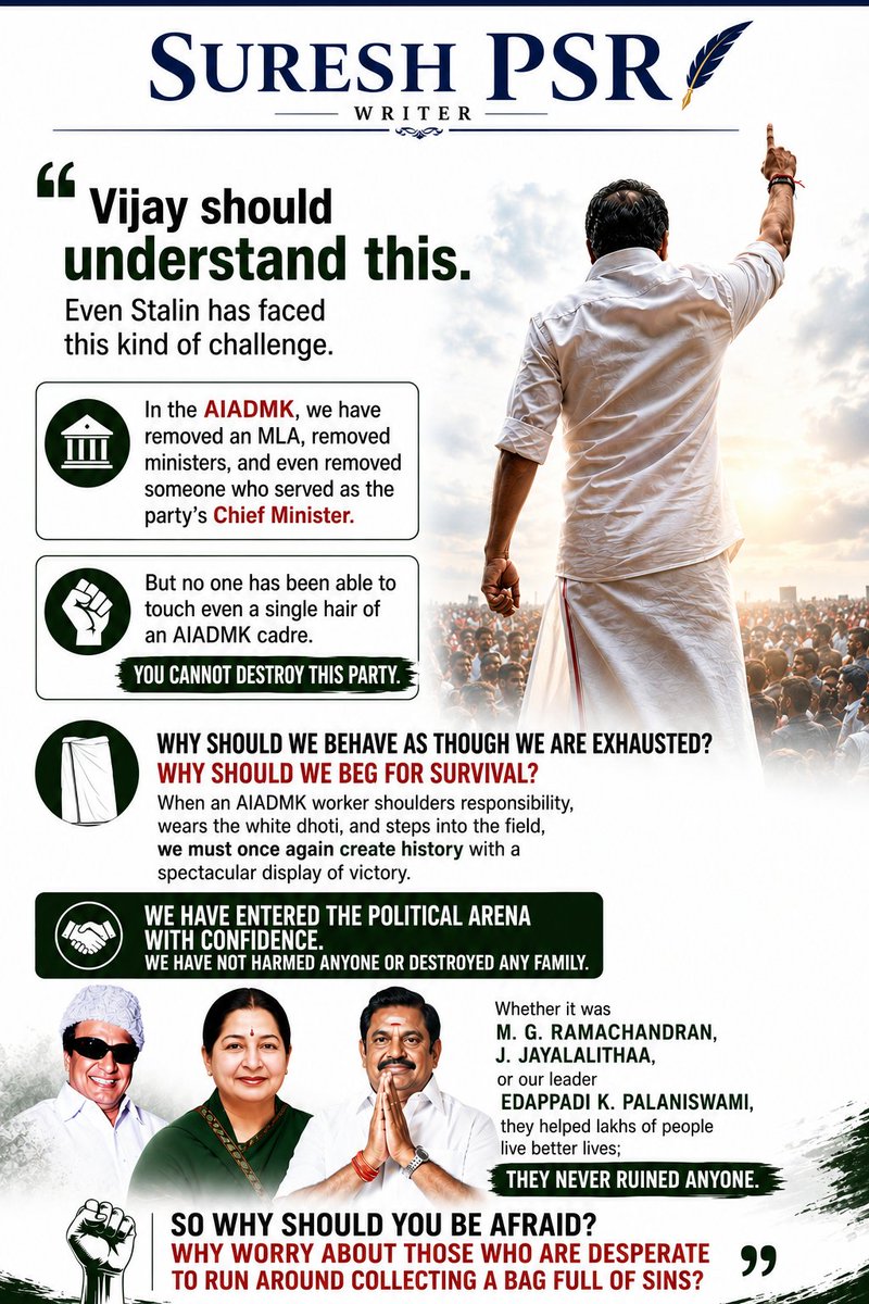 offcl_sureshpsr's tweet photo. "Vijay should understand this" Even Stalin has faced this kind of challange https://t.co/qg7AqjKKYs