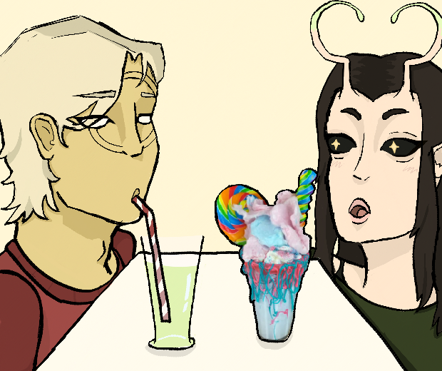 cxnniibal's tweet photo. mantis is on a date with her boyfriend :> #madam https://t.co/atnqXJnMoy