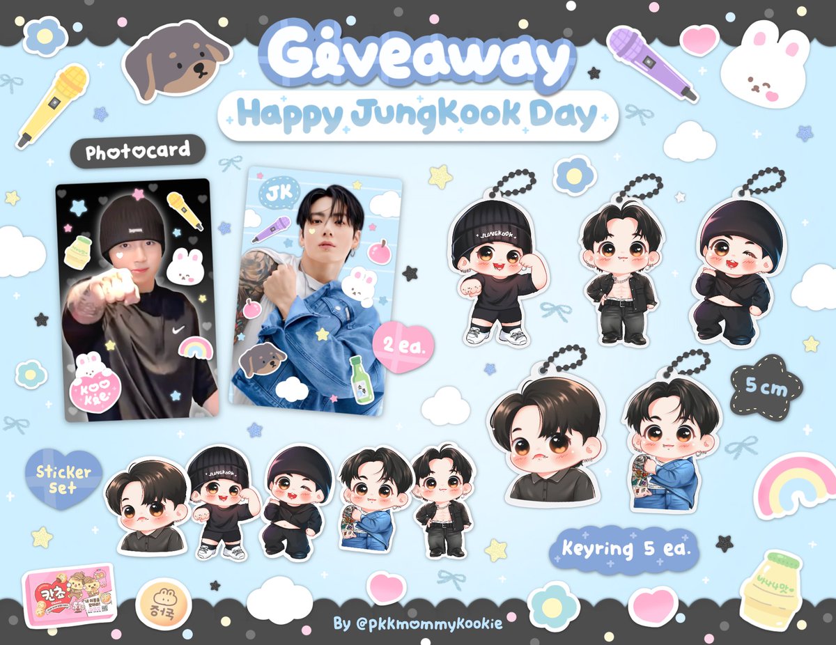 pkkmommykookie's tweet photo. 🫶🏻Pls kindly RT ❤︎ 

🐰Happy Jungkook Day ⭐️
🍰2 set สุ่มจากรีทวิตทั้งสองเซ็ต🩷
☘️คนสนิทรับได้ที่คาเฟ่เท่านั้น #youaremygoldenboy 
⏱️Date 1 September 2026 (รอบไปร)
#HappybirthdayJungkook 
#HappyJungkookDay  
#HappyJKDay 
#JUNGKOOK 
#정국
#GivebyPinkkookie https://t.co/aZpRsrTgWd