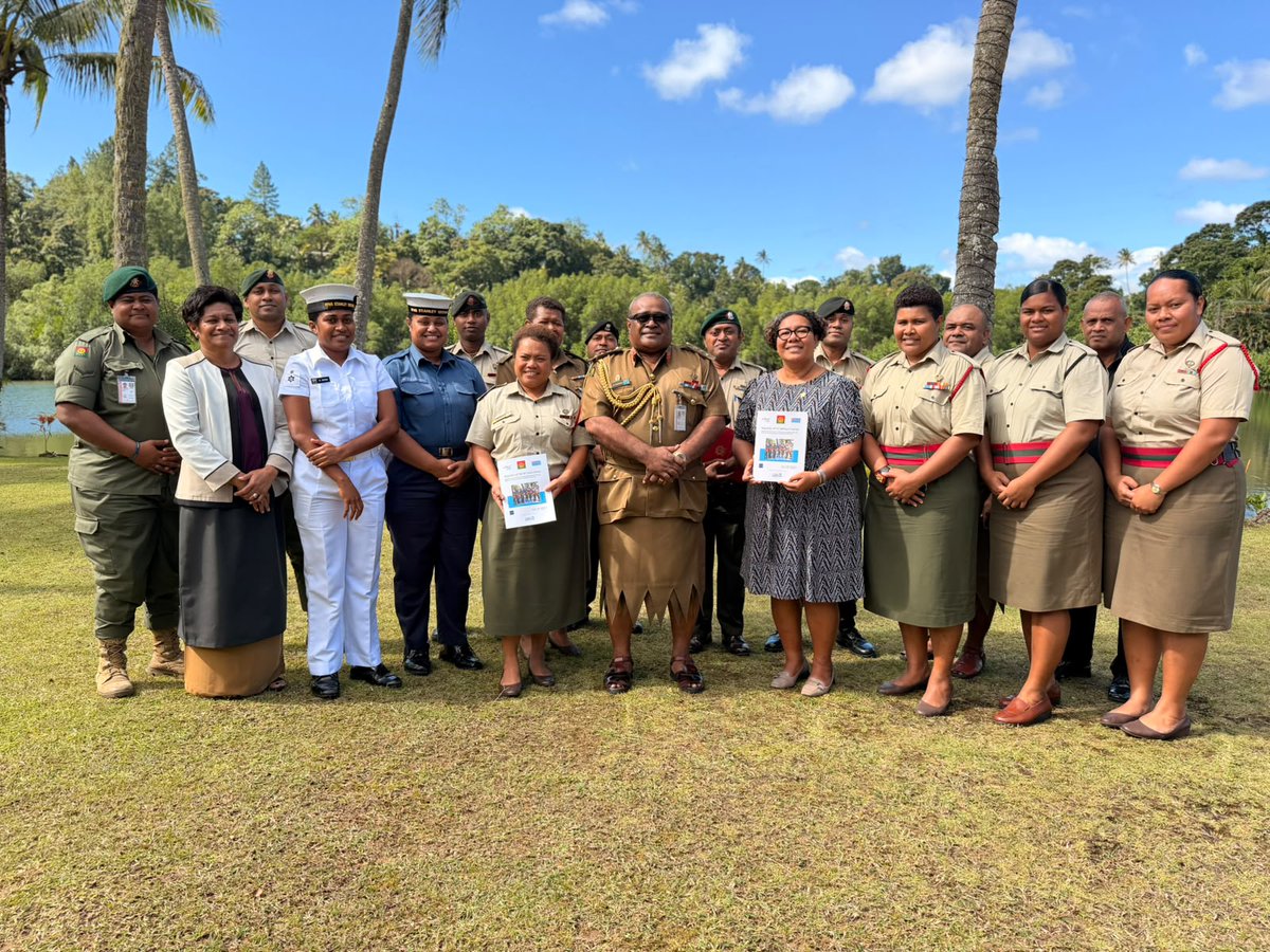 ElsieFund's tweet photo. 🎉 Congratulations  🇫🇯 @homeaffairsfj @RFMF_Defence @fiji_force on completing #MOWIP assessments!

Supported by EIF—the evidence highlights ways to strengthen women’s participation in peacekeeping + advance inclusive peace operations. #InclusivePeacekeeping  @GSSLab @unwomenasia https://t.co/oWoADXhbk1