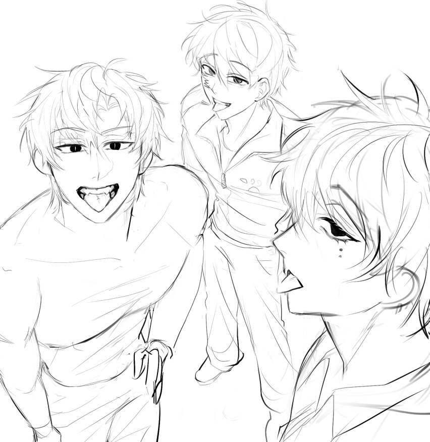 yella_102938's tweet photo. Doodle of mine and friends ocs https://t.co/N08AQR9iuA