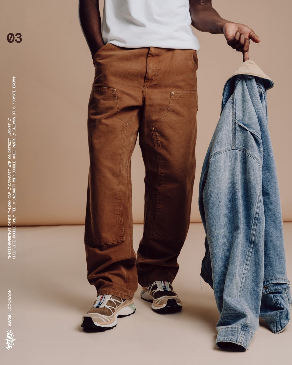 shelflifestore's tweet photo. Shelflife Lookbook SS '26

A considered edit of tailored silhouettes and transitional fits, spotlighting new drops from Carhartt WIP, Shelflife, Daily Paper, Nike, adidas and many more.

Relaxed cuts meet structured layering. Street sensibility in a sharper frame. https://t.co/urllWRlhcW