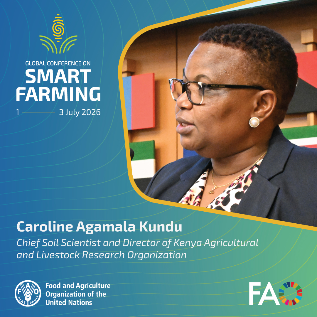 FAOLandWater's tweet photo. .@FAO's #SoilFER programme ensures that soil data & information is "scientifically robust & ready to support practical decision-making", boosting #AgInnovation, says Dr Caroline Agamala Kundu, Chief Soil Scientist and Director of @kalromkulima https://t.co/zHYRMzRBWM