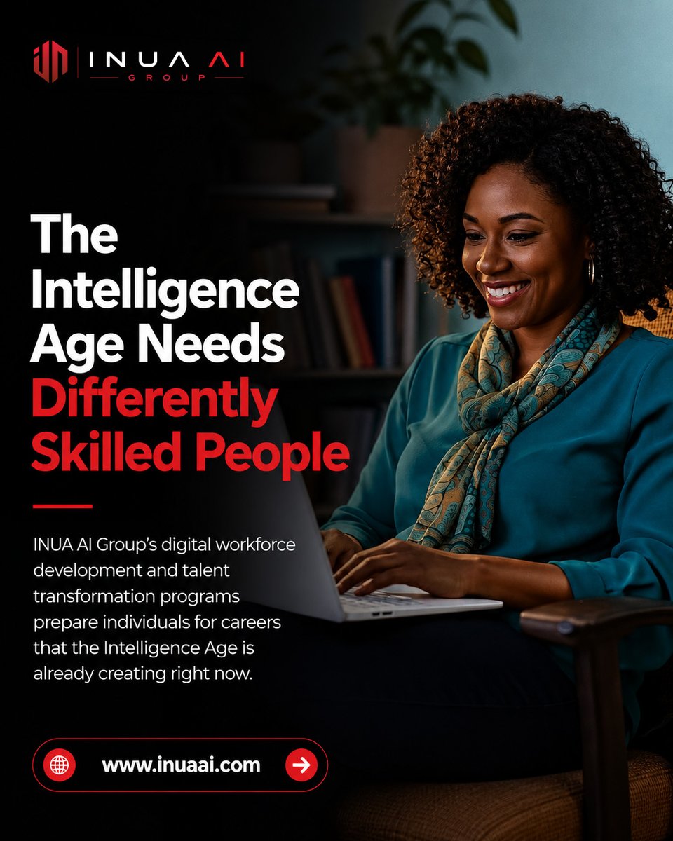 INUA_AI's tweet photo. Technology is only as powerful as the people using it. @INUA_AI Group builds people as intentionally as we build systems: digital skills, AI readiness, and talent transformation.
#INUAAIGroup #WorkforceTransformation #HumanCentredAI https://t.co/kHC1cL9aM7