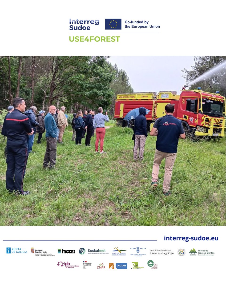 ForestUse470591's tweet photo. USE4FOREST en Combiers, Charente. 🚒🇫🇷

Más de 50 participantes asistieron a un seminario de sensibilización en Charente, donde el SDIS presentó sus recursos operativos y el CNPF explicó medidas de gestión forestal preventiva sobre el terreno.

🗓️ 4 de junio 2026.

#use4forest https://t.co/EH5RpVCv4j