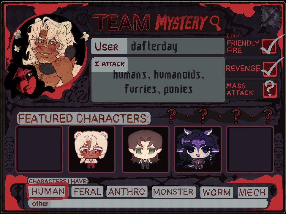 DAfterDayArt's tweet photo. My artfight profile! https://t.co/BWUVvLnDDq