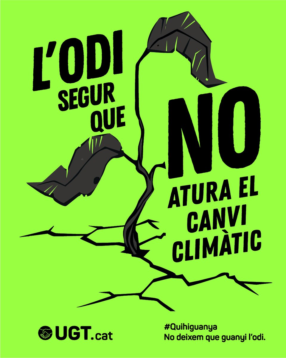 ugtcatalunya's tweet photo. Creus que ets immune a les mentides de l'extrema dreta? 🤔 

Molts discursos d'odi ens arriben disfressats de "sentit comú" al grup de WhatsApp, a xarxes o a la màquina de cafè. #QuiHiGuanya

L’odi segur que no millora els teus drets! 🌡️ Entra al link de la bio, prova el #Feixistòmetre de i descobreix les seves mentides 👉 https://t.co/hi3UJ880NF
