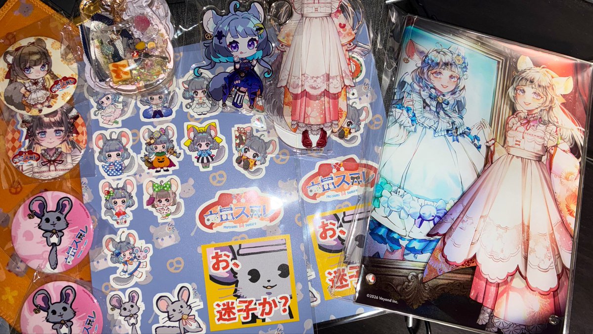 lazycatsei's tweet photo. #六鼠スミレ　#vtuber 
週明けに届いたグッズをやっと開封 https://t.co/cuPiYp2C16