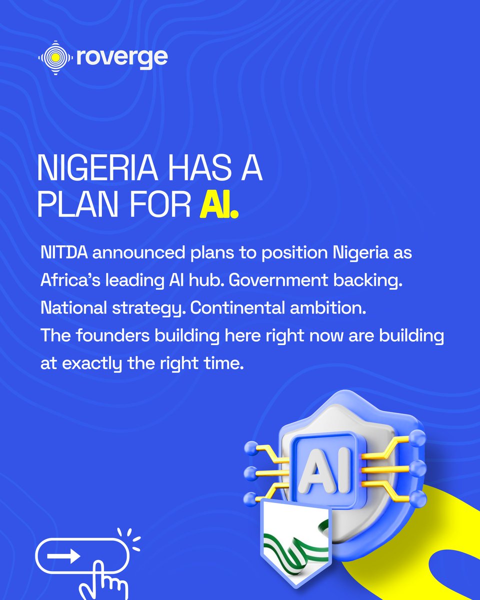 roverge_DL's tweet photo. Cheaper AI is coming. DeepSeek raised $7.4B and is scaling like national infrastructure. The AI race is now global.

Closer to home, NITDA announced Nigeria's plan to become Africa's AI hub. And the CBN directed every Nigerian fintech to store payment data locally. https://t.co/VS3lPP3mbq