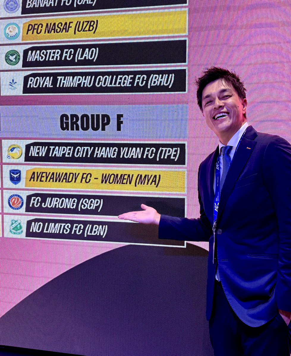 _kore_'s tweet photo. FCジュロン初出場のAWCL予選、抽選結果！

開催国はミャンマー！

対戦国チームはそれぞれ

台湾
ミャンマー
レバノン

初戦は8月17日！
やってやりましょう！💪 https://t.co/bzPiMZqrA4