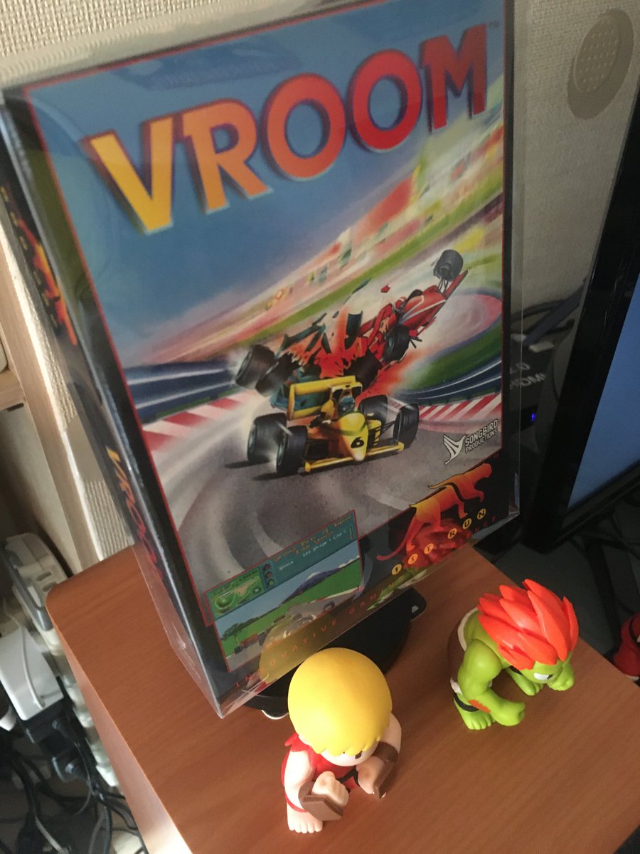 SertesN's tweet photo. Feeding my Jaguar part 2 . Another brilliant translation from Songbird Productions . Let’s Race “VROOM” #VROOM #AtariJaguar #SongbirdProductions #Atari https://t.co/pW7R9EOVPz