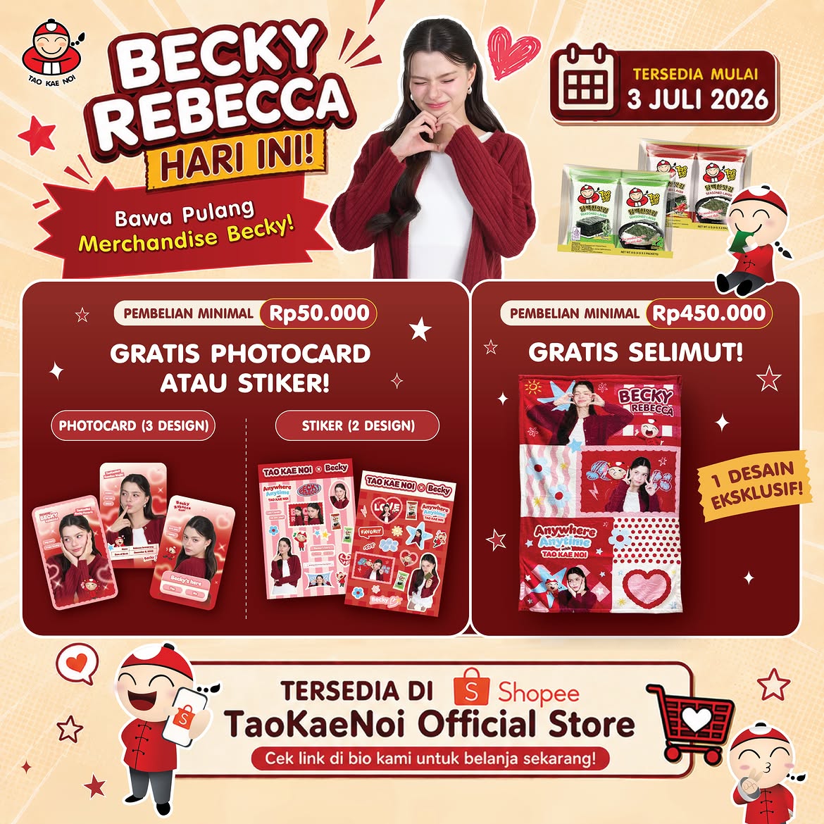 beckyfanclub05's tweet photo. 📸💜 : TaoKaenoiclubID

More details available on Instagram TaoKaenoiclubID.

#BeckyxTaoKaeNoiClubID
#BeckyIDCollectibles #beckysangels‌ 
#BeckyArmstrong
#TaoKaeNoiClubID #ShopeeIndonesia https://t.co/jRFGKLNCcX