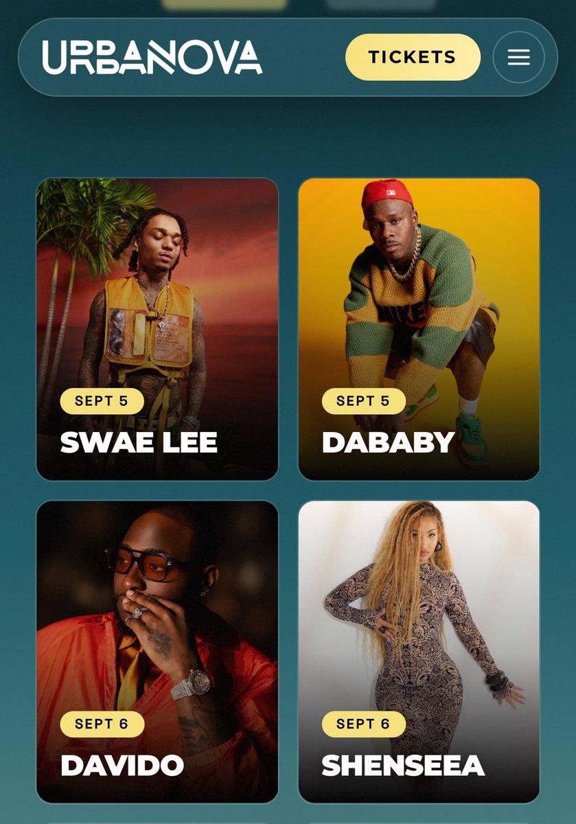 hypetribeng's tweet photo. 🚨Davido to headline the Urbanova Fest alongisde Dababy, Swae Lee &amp; Shenseea in Canada this September 🇨🇦 🤩 https://t.co/oY6MFEYqWI
