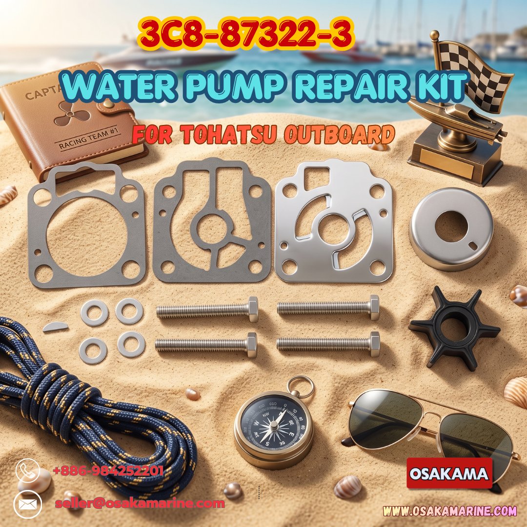 OsakaMarine's tweet photo. TOHATSU WATER PUMP REPAIR KIT โ 3C8-87322-3 by ๐ญ OSAKA MARINE INDUSTRIAL CO., LTD
๐ Product Links: https://t.co/89TaI5Bux6
#Tohatsu #TohatsuOutboard #WaterPump #WaterPumpRepairKit #MarineParts #OutboardParts #OEMReplacement #WholesaleParts #OsakaMarineIndustrial https://t.co/8q7Z36L5CP