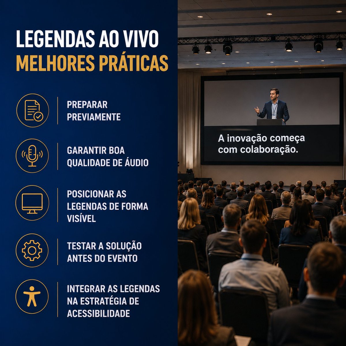 APPORTUGAL's tweet photo. 💬 As legendas ao vivo são mais eficazes quando fazem parte do planeamento do evento, e não apenas um detalhe de última hora. 🎤

Na AP | PORTUGAL, disponibilizamos soluções profissionais de legendagem ao vivo para eventos e conferências. 🚀

Saiba mais: https://t.co/cNNFI2vitU https://t.co/Fkxfxj3neN