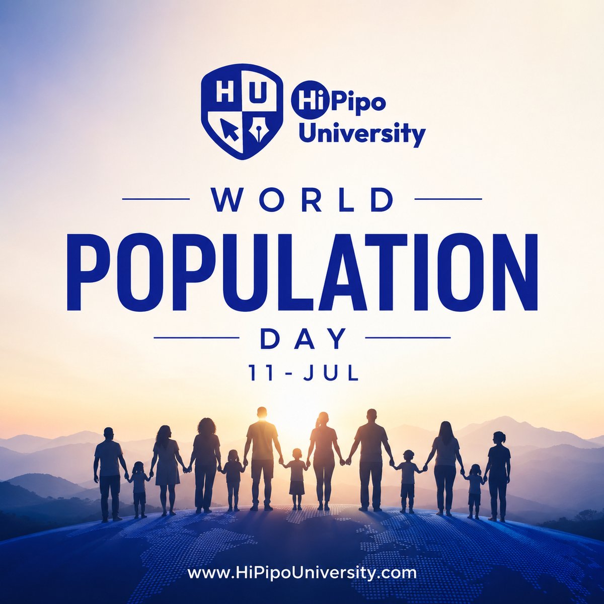 HiPipoUniv's tweet photo. Every hand joined is a step toward a sustainable future. On World Population Day, let’s stand for unity, dignity, and shared responsibility.

#WorldPopulationDay https://t.co/fmxNWYRqky