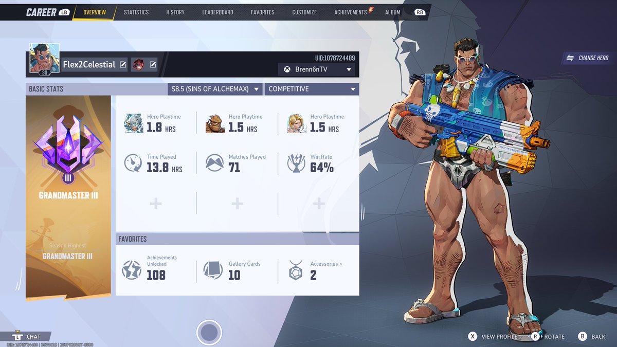 NotBrenn6n's tweet photo. As a FIRST TIME Rivals player I’ve officially made it to GM by flexing all of my games 🫡 https://t.co/jv8x2WQ430
