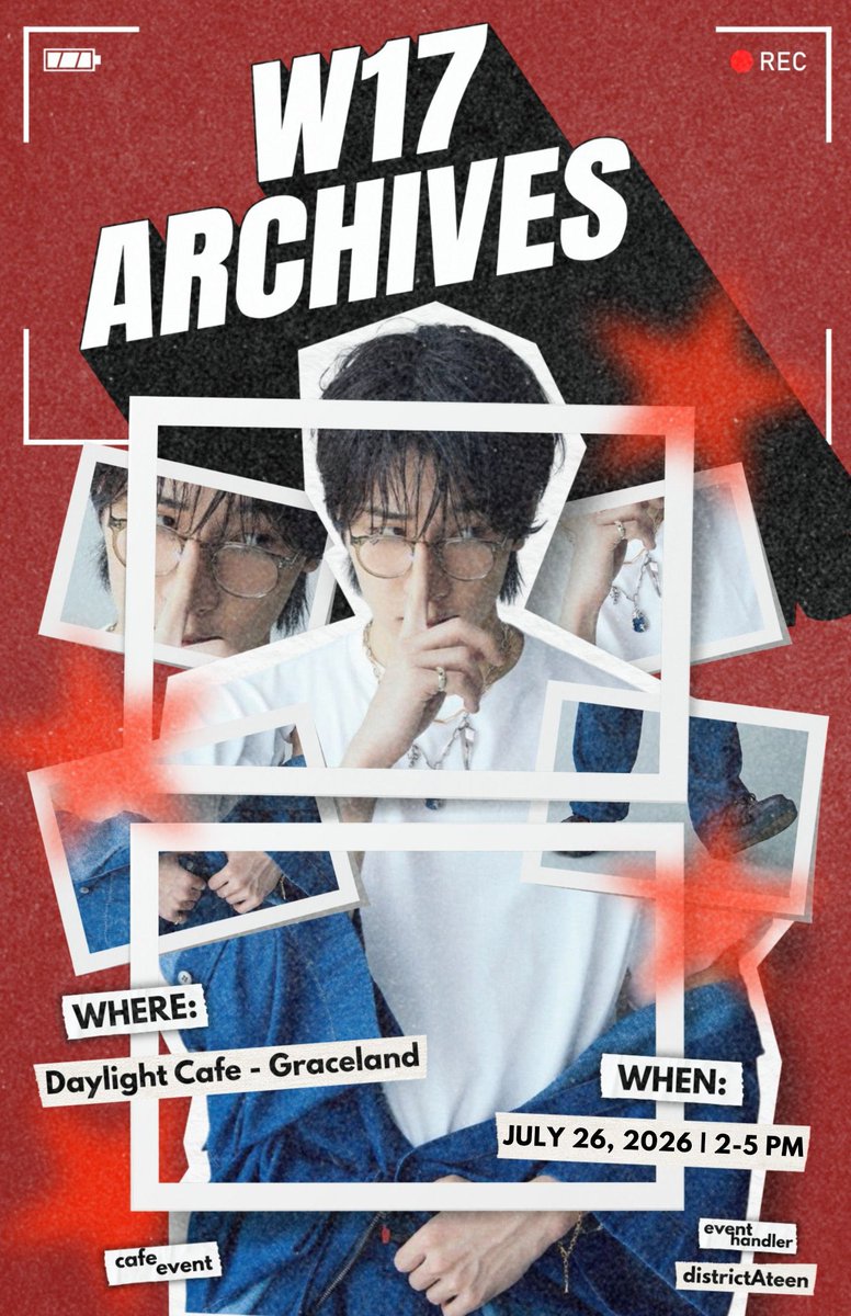 w_onudostres's tweet photo. W17 Archives: A Jeon Wonwoo Birthday Cup Sleeve Event 

⭑.ᐟ July 26, 2026 – 2:00 PM – 5:00 PM  
⭑.ᐟ Daylight Cafe, Graceland BSU Malolos, Bulacan

Registration form: https://t.co/Ihbuz1FTeJ 
registration ends on 07.10.26 💥

#W17Archives #districtAteen https://t.co/uF2EN6K32h