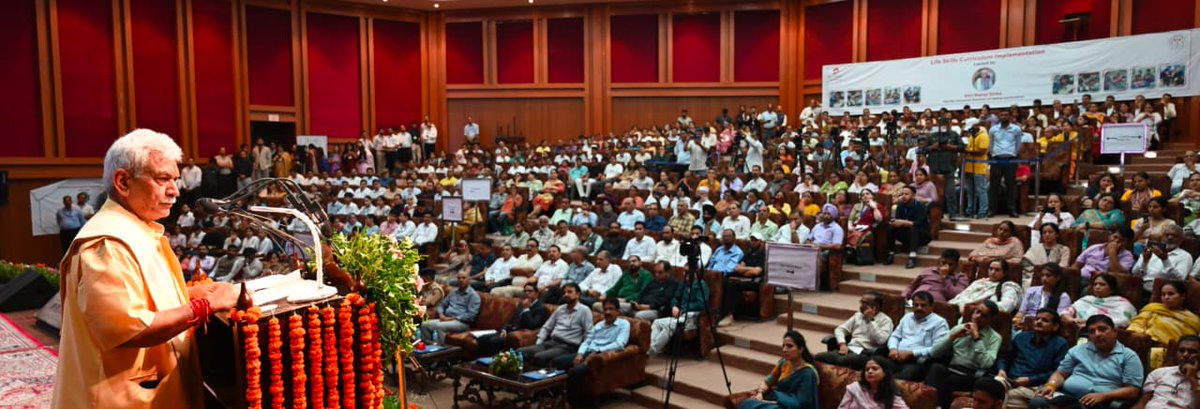manojsinha_'s tweet photo. Today, I addressed a one-day capacity-building programme organized by the Bharti Airtel Foundation, State Council of Educational Research and Training, J&K  and School Education Department. This programme is a collective pledge and rooted in a fundamental truth that when we empower teachers, we inspire confidence in our students.
When teachers are empowered, students gain confidence. When schools are strengthened, society becomes more resilient and when education moves in the right direction, Jammu Kashmir and the nation advance towards a brighter, safer and more prosperous future.
We must remember that the ultimate purpose of education is transformation. When learning connects with lived experiences, it sparks generational change.  The greatest power of education does not lie in exam results but in its ability to change lives. A dedicated teacher shapes destiny. I want schools and teachers in Jammu Kashmir to focus on this aspect and become laboratories of life-building.