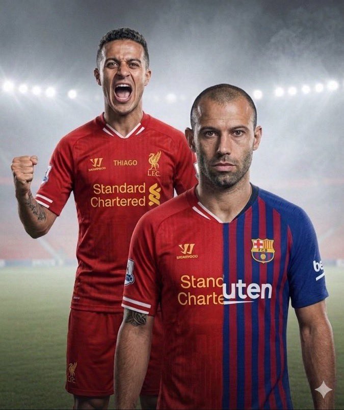 FThaterz's tweet photo. Without mentioning Thaigo Alcantara and javier Mascherano.
Name a player who’s played for Liverpool and Barcelona?

You can’t https://t.co/JTaT9Fo9QN