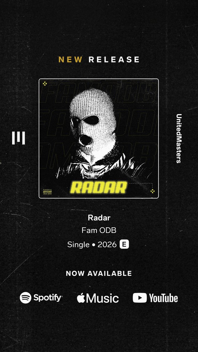 fam4president's tweet photo. Our old time classic titled “Radar” is out now my skis, rock the wave 🏄‍♂️ and enjoy! 📡
https://t.co/RpnBZt7Bht https://t.co/zpc8V3YmRu