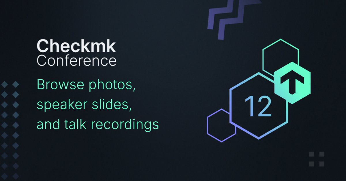 checkmk's tweet photo. Looking for the presentation slides, a specific session recording, or event photos from Checkmk Conference #12? We’ve just packaged them all up on demand. 📂
Find the links in the thread below 👇 https://t.co/qGWslYQypK