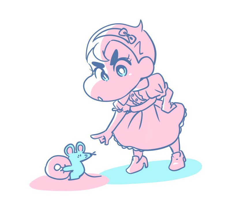 nabemonosuki's tweet photo. カンちゃんとネズミらくがき https://t.co/F8i2flx837